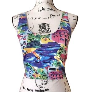 F21 Tropical Paradise Crop Tank